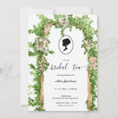  floral regency vrijgezellenfeest kaart (Voorkant)