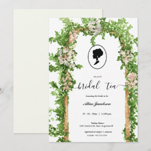  floral regency vrijgezellenfeest kaart