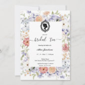 floral regency vrijgezellenfeest kaart (Voorkant)