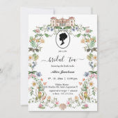  floral regency vrijgezellenfeest kaart (Voorkant)