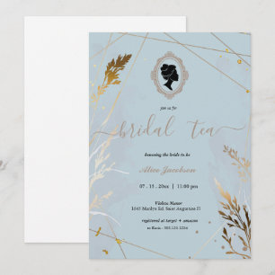  floral regency vrijgezellenfeest kaart