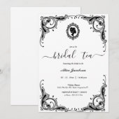  floral regency vrijgezellenfeest kaart (Voorkant / Achterkant)