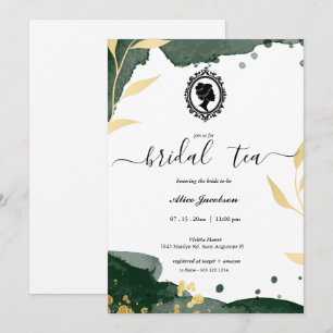  floral regency vrijgezellenfeest kaart