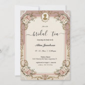  floral regency vrijgezellenfeest kaart (Voorkant)