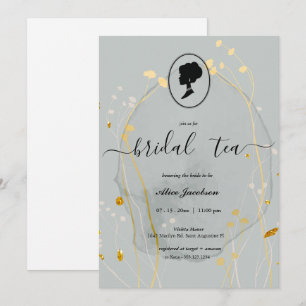  floral regency vrijgezellenfeest kaart