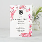 floral regency vrijgezellenfeest kaart (Staand voorkant)