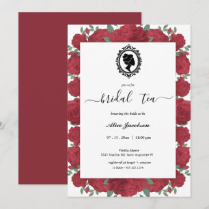  floral regency vrijgezellenfeest kaart