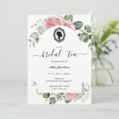 floral regency vrijgezellenfeest kaart (Staand voorkant)