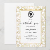  floral regency vrijgezellenfeest kaart (Voorkant / Achterkant)