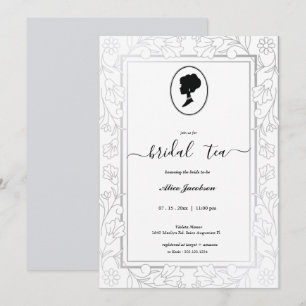  floral regency vrijgezellenfeest kaart