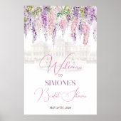 Floral Regency Welkomstbord Poster (Voorkant)