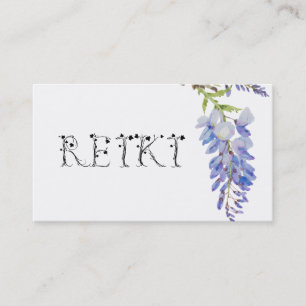 *~* Floral REIKI Wisteria Flower Waterverf Visitekaartje