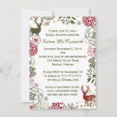 Floral Reindekerst Bridal Shower Kaart (Voorkant)