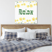 Floral Relax Canvas - Muurkunst (Insitu (Slaapkamer))