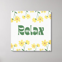 Floral Relax Canvas - Muurkunst
