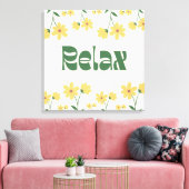 Floral Relax Canvas - Muurkunst (Insitu (Woonkamer))