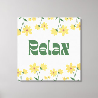 Floral Relax Canvas - Muurkunst Afdruk