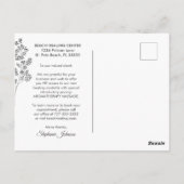 Floral Relax Motivatie Gezegde Briefkaart (Achterkant)