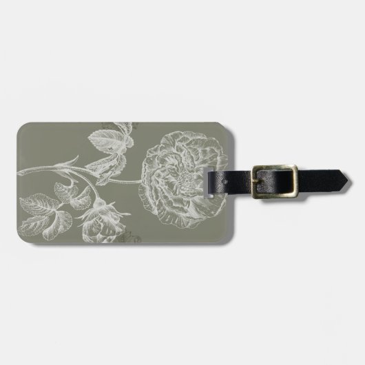 Floral Relief I Bagagelabel (Voorkant horizontaal)