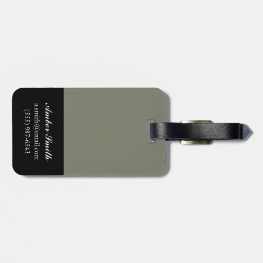 Floral Relief I Bagagelabel (Achterkant horizontaal)