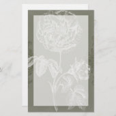 Floral Relief I Briefpapier (Voorkant / Achterkant)