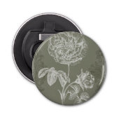 Floral Relief I Button Flesopener (Voorkant)