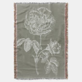 Floral Relief I Deken (Voorkant Verticaal)