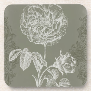 Floral Relief I Drankjes Onderzetter