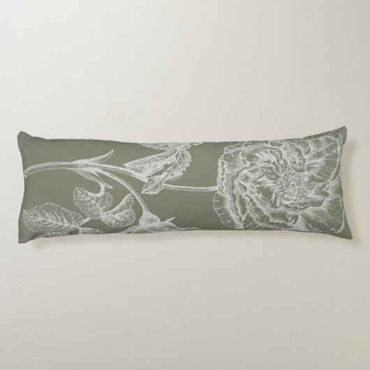 Floral Relief I Lichaamskussen (Achterkant)