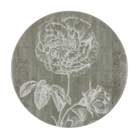 Floral Relief I Snijplank (Voorkant)