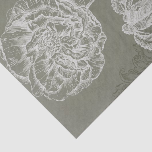 Floral Relief I Tissuepapier (Detail)