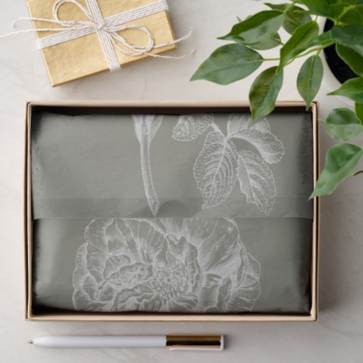 Floral Relief I Tissuepapier (Geschenk)