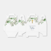  Floral Religous Gold Cross Baptisme Bedankdoosjes (Uitgevouwen)