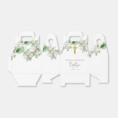  Floral Religous Gold Cross Baptisme Bedankdoosjes (Uitgevouwen)