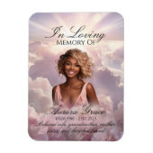Floral Remembrance Foto Magneet - FLR001 (Verticaal)