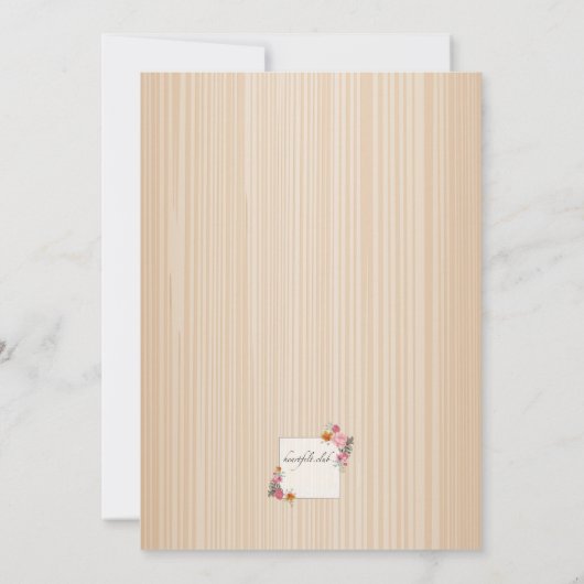 Floral Remembrance Kaart (Achterkant)