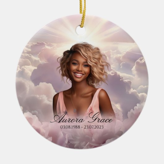 Floral Remembrance Memorial Ornament - FLR001 (Voorkant)