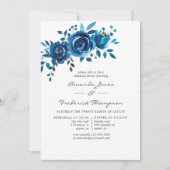 Floral repesal Dinner voor de marine en witte Wate Kaart (Voorkant)