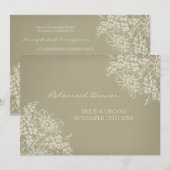 Floral repetitie in het binnenland kaart (Voorkant / Achterkant)