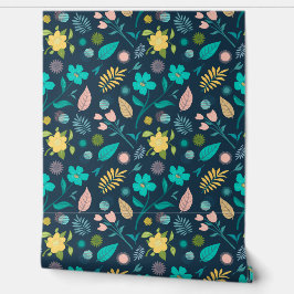 Floral repetitief patroon behang