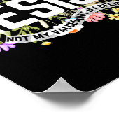 Floral Resist Not My President Anti Poster (Hoek)