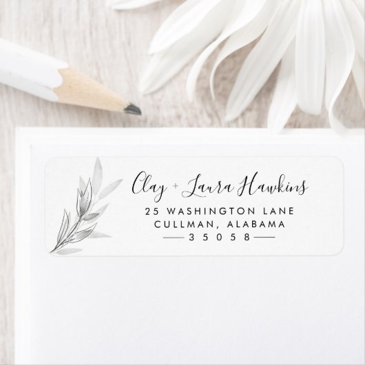 Floral | Retouradreslabel Etiket (Insitu)