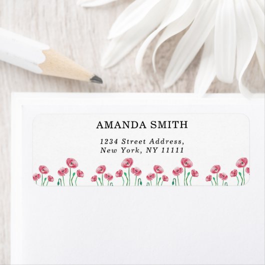 Floral retouretiket etiket (Insitu)