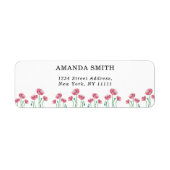 Floral retouretiket etiket (Voorkant)