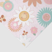 Floral Retro 60s 70s Hippie Daisy Flower Decoupage Tissuepapier (Detail)