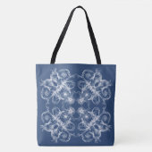 Floral Retro Baroque stijl Tote Bag (Voorkant)