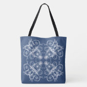 Floral Retro Baroque stijl Tote Bag (Achterkant)