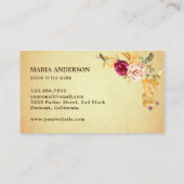 Floral Retro Bikini Swimsuit zwemkleding Visitekaartje (Achterkant)