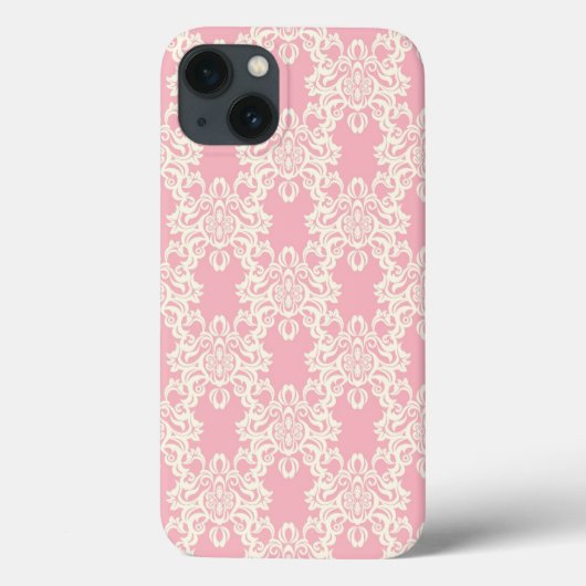 Floral retro damask Case-Mate iPhone case (Achterkant)