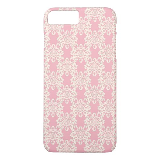 Floral retro damask Case-Mate iPhone case (Achterkant)